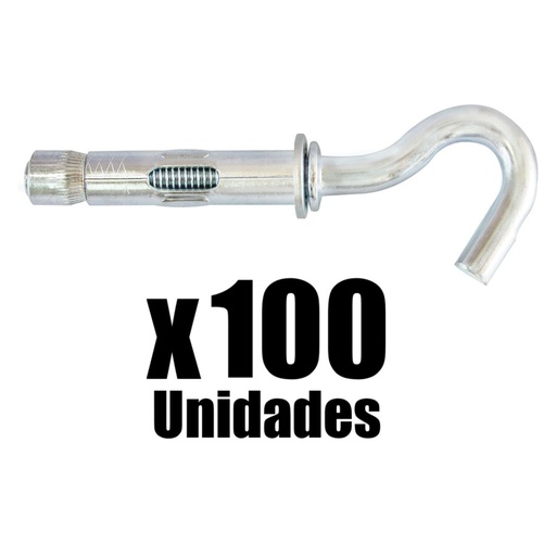 Chazo Anclaje Metalico Abierto CA Mejia x 100u