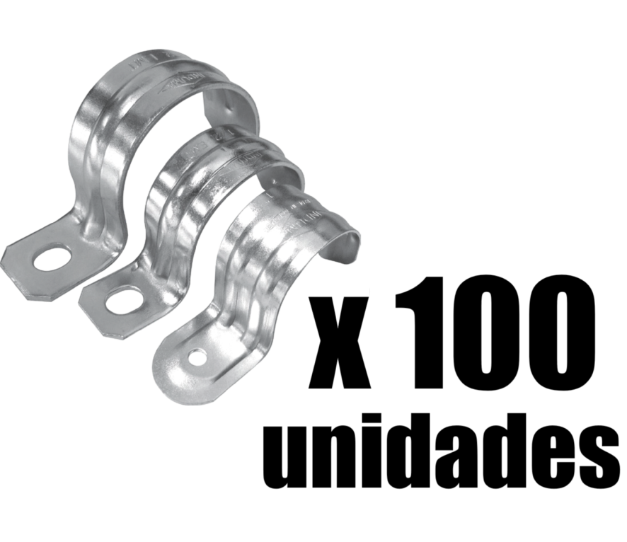 Grapa Tubo Conduit Induma x 100u