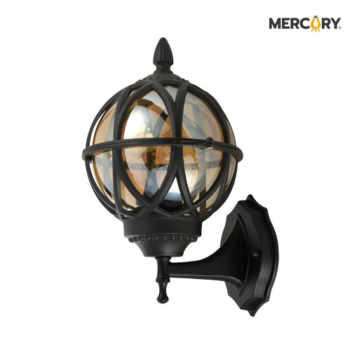 [IDL104] Farol negro base mod05 E27 20x18x28cm Mercury