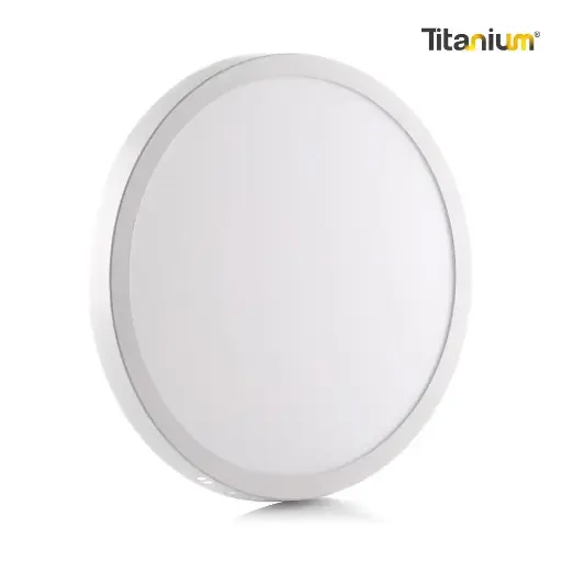 Panel Led Sobreponer Redondo Titanium