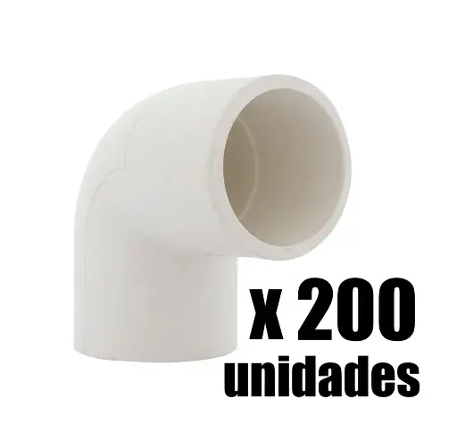 [2005875-200] Codo 90° Presion PVC 1/2" x 200u