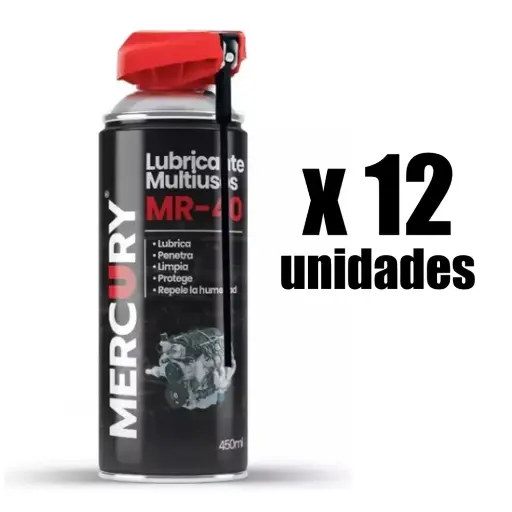 [LMR40-12] Aceite Lubricante Multiusos Aerosol 450ml Mercury x 12u
