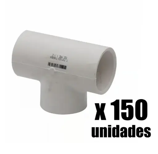 [2005887-150] Tee presion PVC 1/2 x 150u