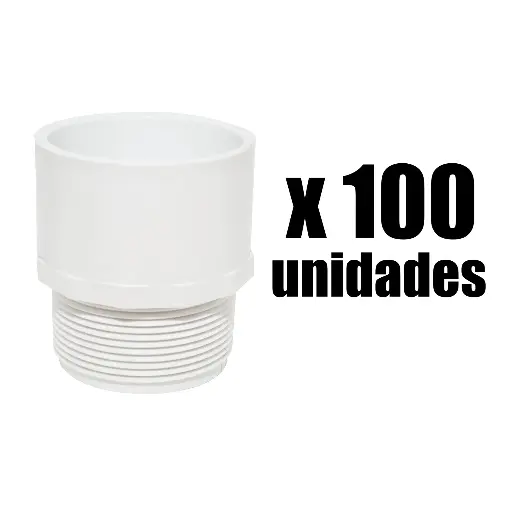[2005911-100] Adaptador macho presion Pvc 1/2 x 100u