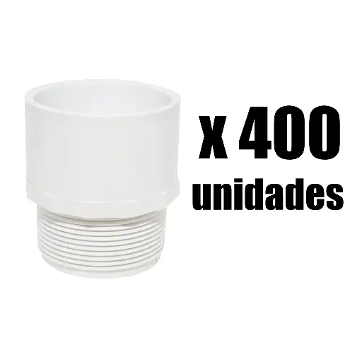 [2005911 x 400] Adaptador Macho Presion PVC 1/2 x 400u