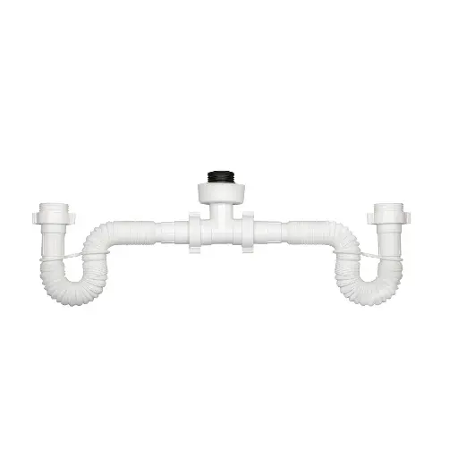 [01-2916-215] Sifón Doble Poceta Expansible Blanco Gricol