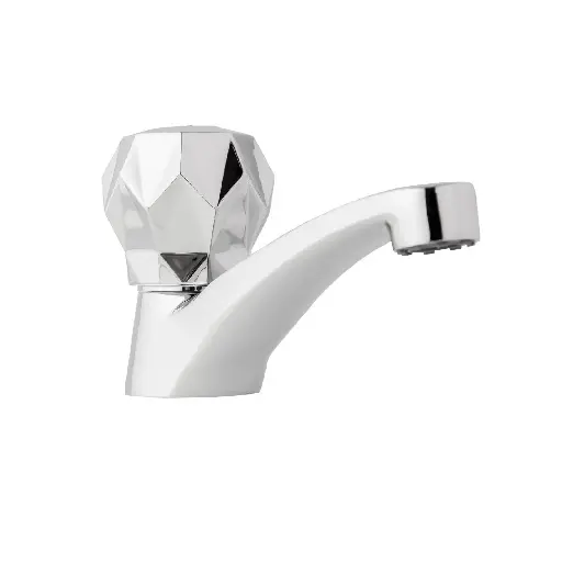 [01-0606-211P] Llave Individual Lavamanos Metálica Platino Gricol