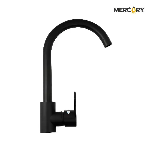 [FGR56] Llave Lavaplatos Monocontrol Mesa Luxury Negro Mate Palanca Mod2 Mercury
