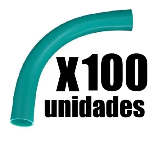 [4225Ax100] Curva Conduit Semipesada 1/2 x 100u