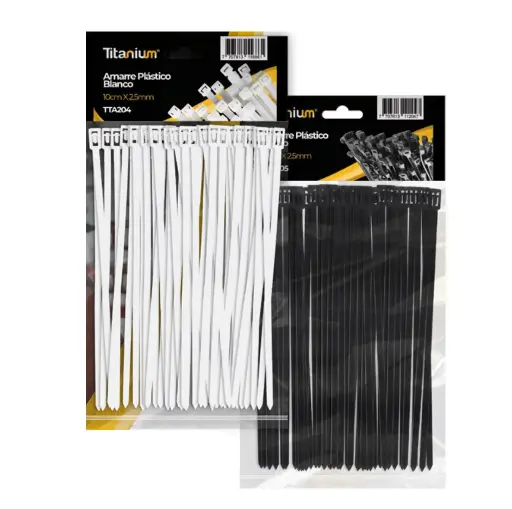 Amarre Plastico Titanium x 100u
