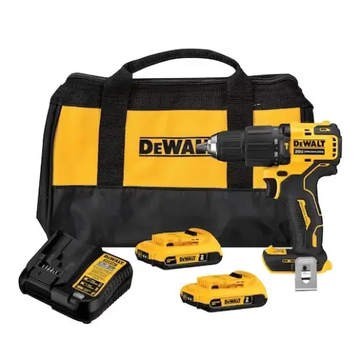 [DCD709D2-B3] Taladro inalámbrico percutor Atomic 20v 1/2 + 2 baterias Max y cargador Dewalt