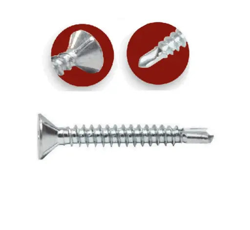[5220F16078] Tornillo Autoavellanante Punta Aguda Nervado 6x 7/8