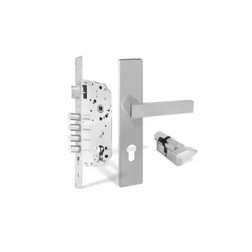 [0006828] Combo 60 4 Bulones Bari Placa Cuadrada Cil 62 LL Yale