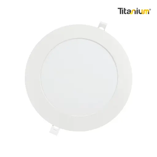 Panel Led Incrustar Redondo Backlight 6500K Titanium