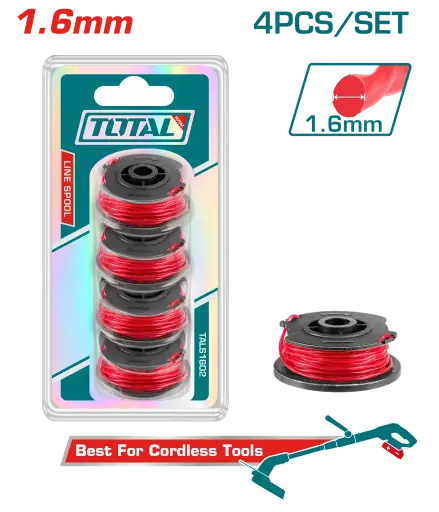 [22001- TALS1602] Nylon guadaña 5m x 4und Total Tools 