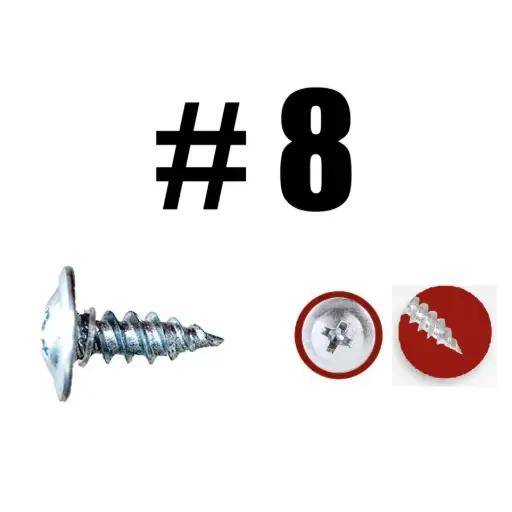 Tornillo Truss Punta Aguda #8