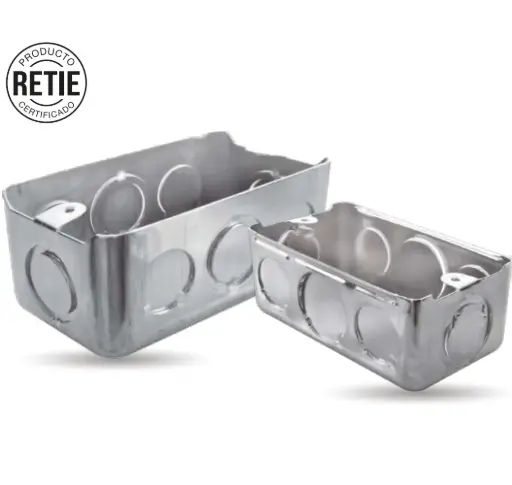 [T1202-0003] Caja Empalme Metal 2x4 Induma