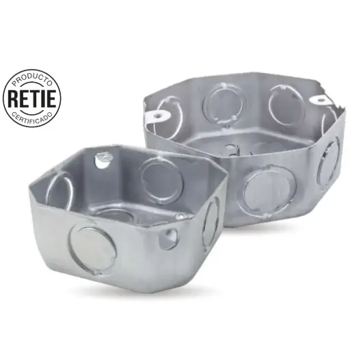 [T1202-0016] Caja Empalme Metal Octagonal Induma