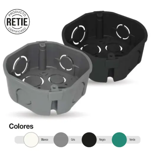 Caja Empalme Plastica Octagonal Induma