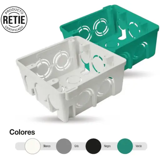 Caja Empalme Plastica 4x4" Induma