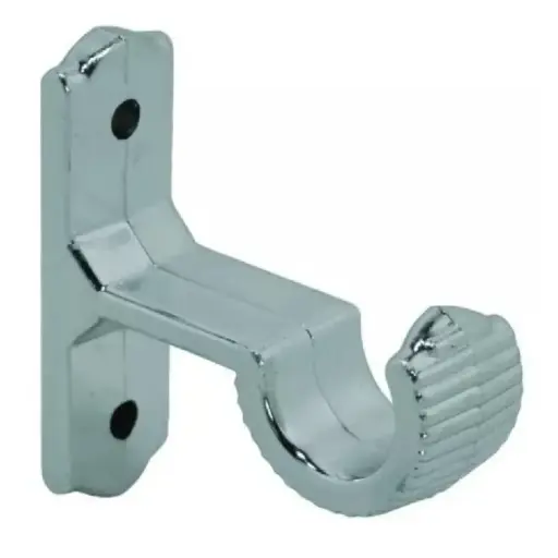 Soporte Cortinero Muro Cromado Lej