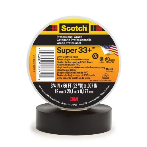 [65082] Cinta aislante Super 33+ 19mm x 20m 3M