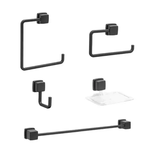 Juego De Accesorios Para Baño 5pz Square