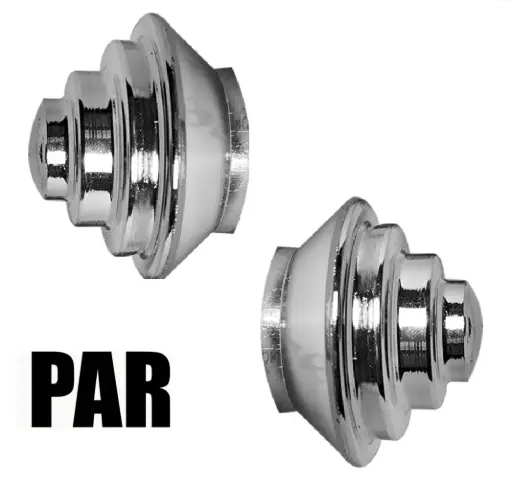 Terminal Cortinero Cromado Lej x 2u