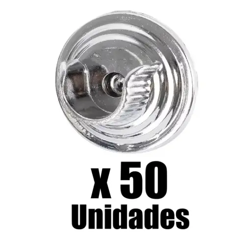 Plafon Cortinero Abierto Cromado Lej x 50 Und