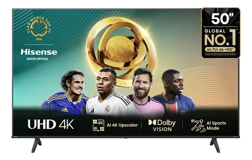 [50A6N] Televisor 50 Smart Tv 4K LED Hisense 