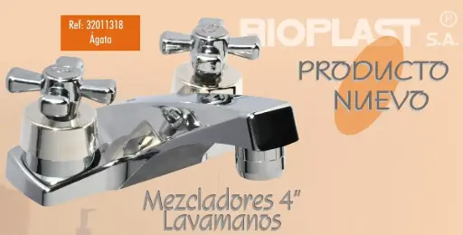 [32011318] Mezclador Lavamanos 4" Agata Rioplast