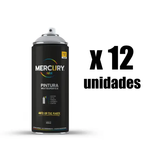 Pintura Aerosol 400ml Mercury x 12 Und