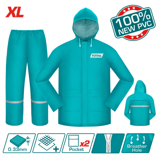 [22396 - THTRS031] Impermeable Para Moto Industrial Talla Xl Total