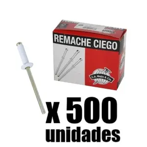 Remache Ciego Blanco Ca Mejia x 500u