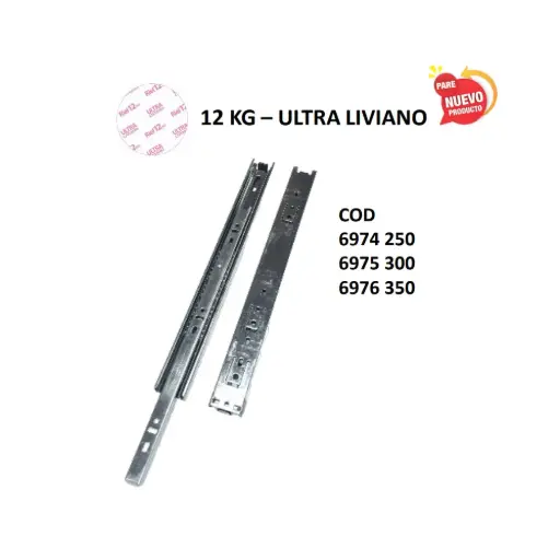 Riel Corredera Ultra Liviano 12Kg