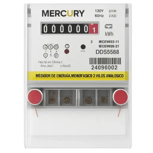 [EBM81] Medidor Electrónico Ciclometrico Interno 120v Monofasico 5-100A Mercury