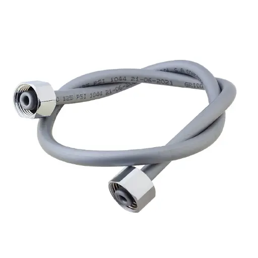[RB-0129-11S] Conector Mezclador Lavamanos/Lavaplatos 60cm Tuerca Metálica Hembra 1/2" Gricol