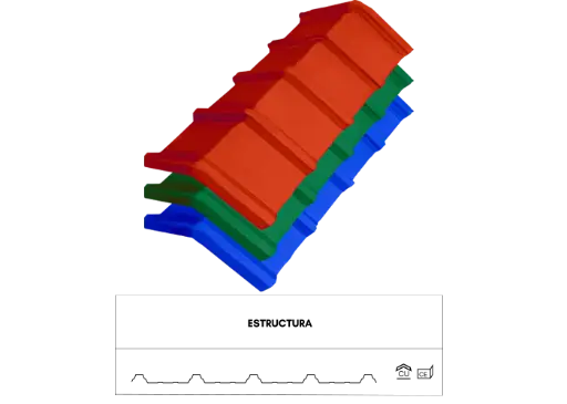 Caballete Ecoroof As 37 Upvc 2.5mm x 1.07m