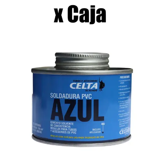 Soldadura Pvc Color Azul Celta x Caja