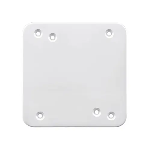 [T1206-0021] Tapa Plastica 4x4 Ciega Blanca St Termoencogido Induma