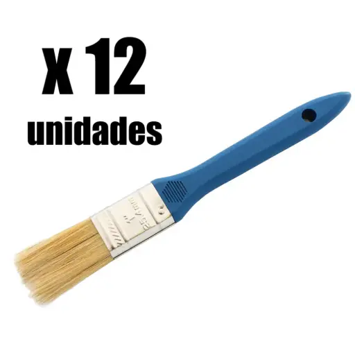 Brocha Profesional Azul Caribe x 12u