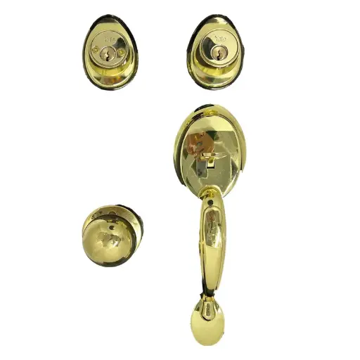 [0009020] Cerradura Manillón Wales Laton Brillante Llave/Llave Yale