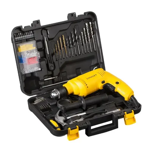 [SDH600KP-B3] Taladro Percutor 1/2 600w + Herramientas 119 Accesorios Stanley