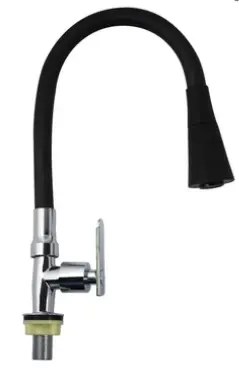 [TTA74] Llave Lavaplatos Mesa Titanium Teflon Negro Salida B