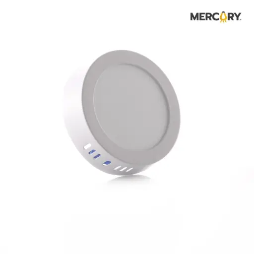 Panel Led Sobreponer Blanco Redondo Mercury