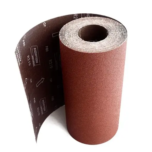 Tela Lija Rígida R219 610mm Norton x 25 Mts