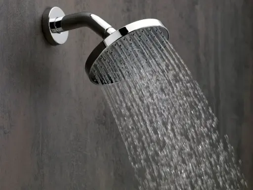 Ducha Regadera Redonda Cromada Con Brazo Fermetal