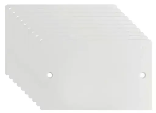 [T1206-0015-D] Tapa Plastica 2x4 Ciega Blanca St Termoencogido x 10u