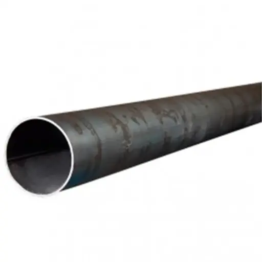 [105019] Tubo Metal Redondo Cerramiento 1.1/2” 2.3mm Negro x 6 Mts