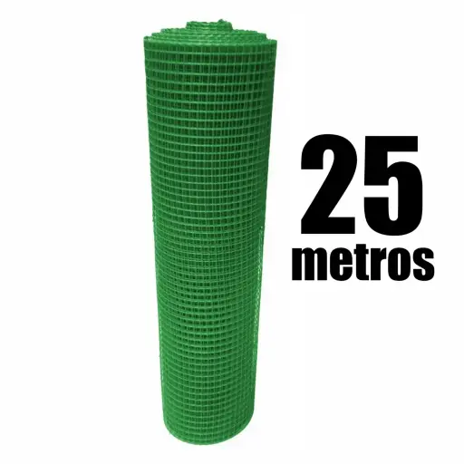 Malla Plástica Reja Cuadrada 15x15mm 1x25m TGV